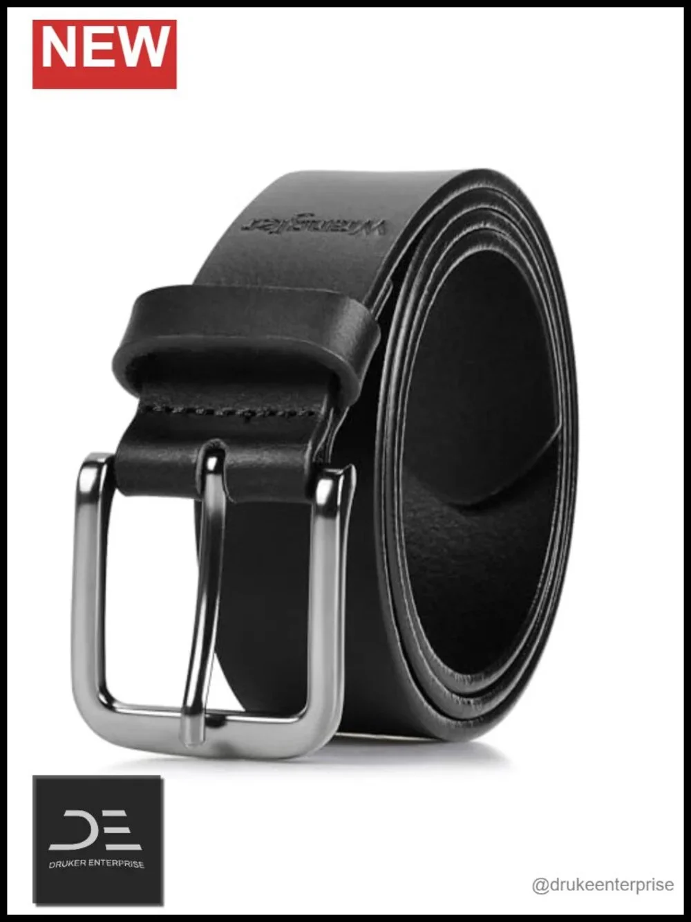 Men's Full Grain Genuine Leather 35mm Thick Casual Belt for Jeans, Pants